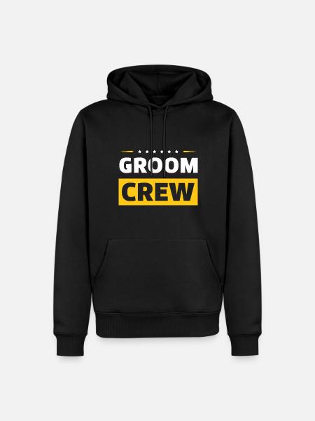 Groom Crew - Men’s Premium Organic Hoodie - black