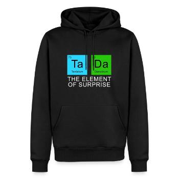 The Element Of Surprise - Men’s Premium Organic Hoodie - black - Front - Nico (187cm)