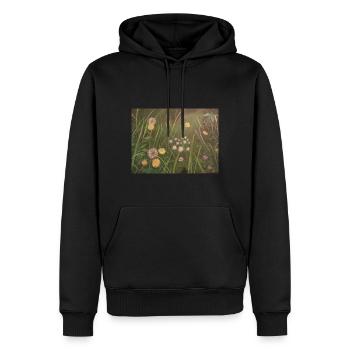 Vorschaubild 1 - Männer Premium Bio Hoodie - Schwarz - Vorne - Nico (187cm)