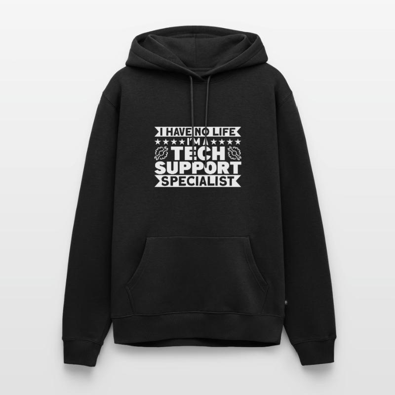 Support technique Support technique Support cadeau Sweat à capuche Premium bio Homme