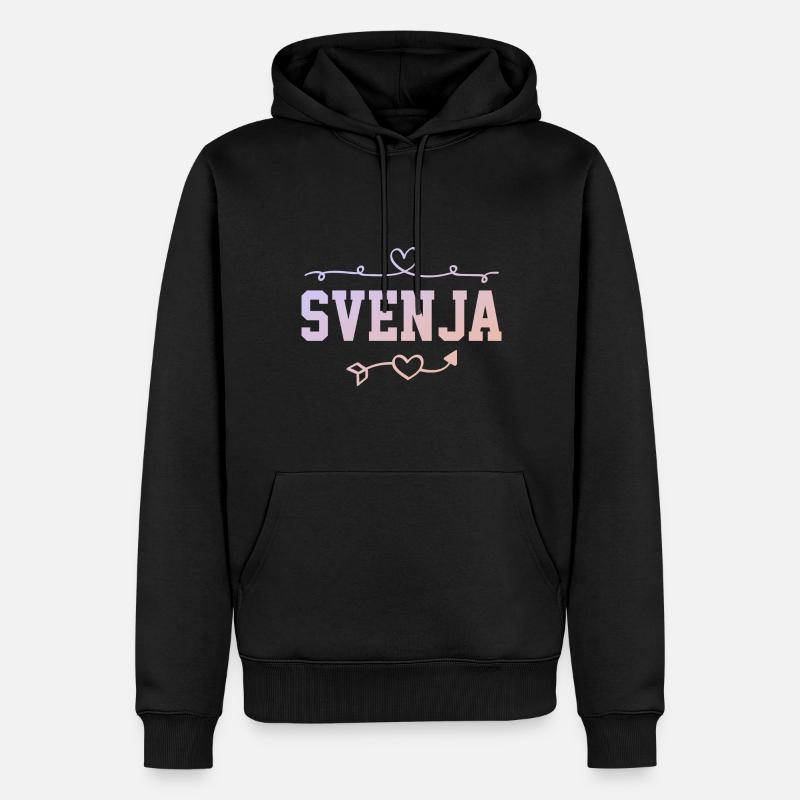 Svenja - Männer Premium Bio Hoodie - Schwarz