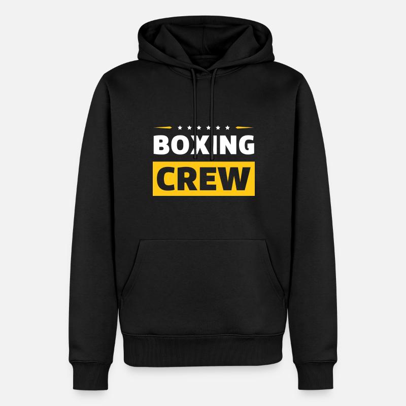 Équipe de boxe - Sweat à capuche Premium bio Homme - noir
