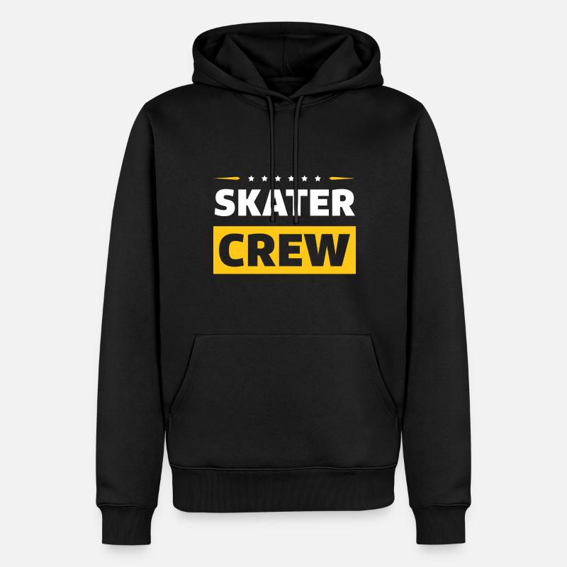Skater Crew - Männer Premium Bio Hoodie - Schwarz