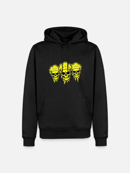 Chef Squelette - Sweat à capuche Premium bio Homme - noir