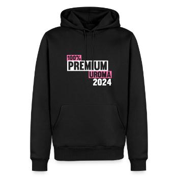 Urgroßmutter 2024 Uroma - Männer Premium Bio Hoodie - Schwarz - Vorne - Nico (187cm)