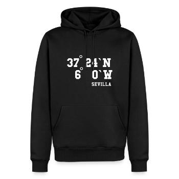 Sevilla Andalusien Spanien Urlaub Idee - Männer Premium Bio Hoodie - Schwarz - Vorne - Nico (187cm)