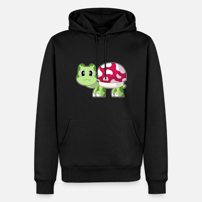 Champignon Tortue - Sweat à capuche Premium bio Homme - noir