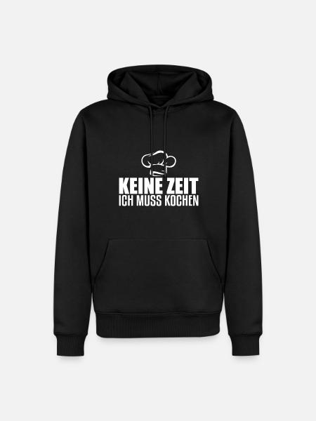 Kochen - Männer Premium Bio Hoodie - Schwarz