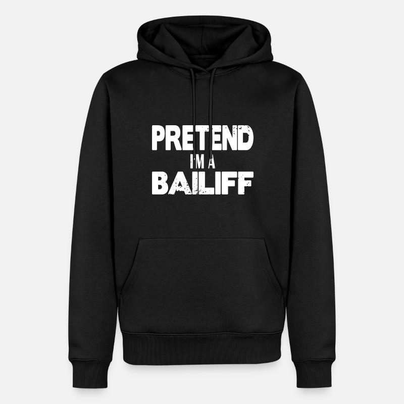 Faites semblant d’être huissier - Sweat à capuche Premium bio Homme - noir