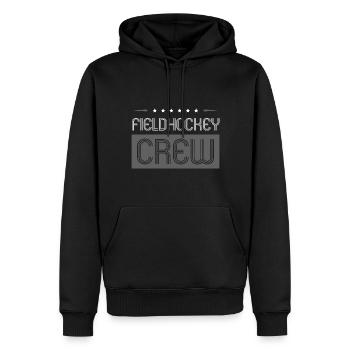 Fieldhockey Crew - Männer Premium Bio Hoodie - Schwarz - Vorne - Nico (187cm)