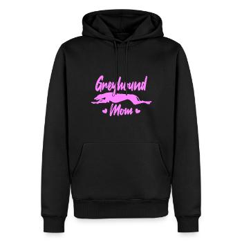 Greyhound Mom - Männer Premium Bio Hoodie - Schwarz - Vorne - Nico (187cm)