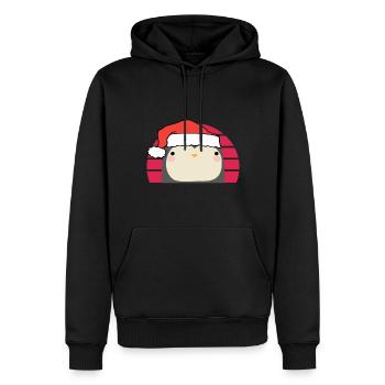 Weihnachten Pinguin - Männer Premium Bio Hoodie - Schwarz - Vorne - Nico (187cm)