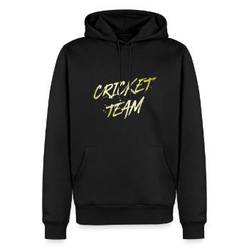 Cricket Team - Männer Premium Bio Hoodie - Schwarz - Vorne - Nico (187cm)
