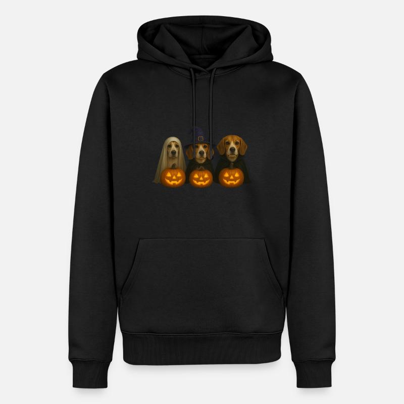 Beagle - Männer Premium Bio Hoodie - Schwarz