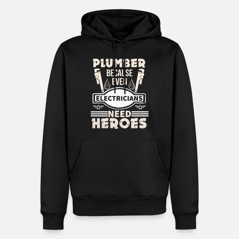 Klempner - Männer Premium Bio Hoodie - Schwarz