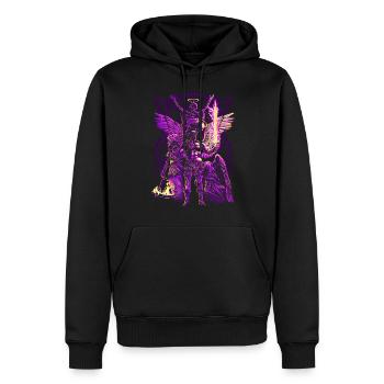 Warrior of the Magic Skull - Men’s Premium Organic Hoodie - black - Front - Nico (187cm)