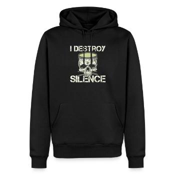 Schlagzeug Schlagzeuger Schlagzeuglehrer Musiker - Männer Premium Bio Hoodie - Schwarz - Vorne - Nico (187cm)