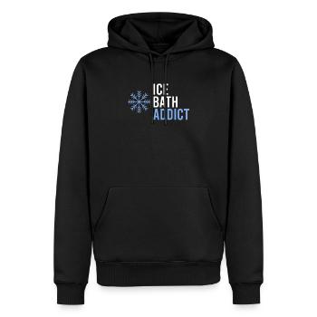 Eisbaden Gesundes Kaltes Eisschwimmen Kaltes - Männer Premium Bio Hoodie - Schwarz - Vorne - Nico (187cm)