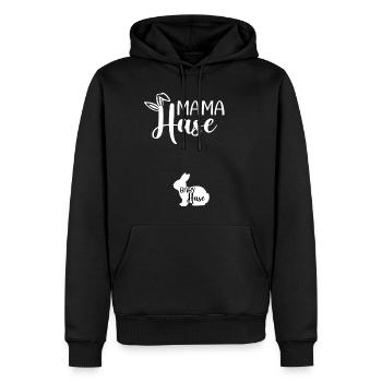 Ostern Schwanger Outfit Ankündigen Großeltern - Männer Premium Bio Hoodie - Schwarz - Vorne - Nico (187cm)