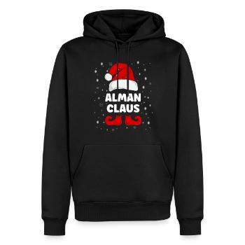 Alman Claus Noël Tenue Famille Partenaire Partenaire Look - Sweat à capuche Premium bio Homme - noir - Devant - Nico (187cm)