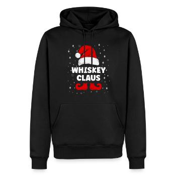 Whisky Claus Tenue de Noël Famille - Sweat à capuche Premium bio Homme - noir - Devant - Nico (187cm)