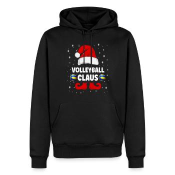 Volleyball Claus Tenue de Noël Famille - Sweat à capuche Premium bio Homme - noir - Devant - Nico (187cm)