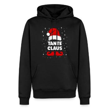 Tante Claus Weihnachtsoutfit Familie Partnerlook - Männer Premium Bio Hoodie - Schwarz - Vorne - Nico (187cm)
