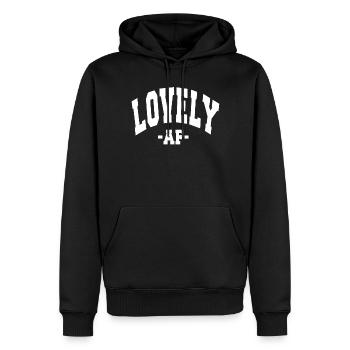 BELLE AF, JOUR DE LA SAINT-VALENTIN EN DISANT HOMMES FEMMES - Sweat à capuche Premium bio Homme - noir - Devant - Nico (187cm)