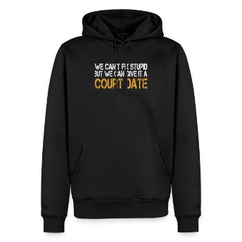 Loi sur la police du shérif adjoint - Sweat à capuche Premium bio Homme - noir - Devant - Nico (187cm)
