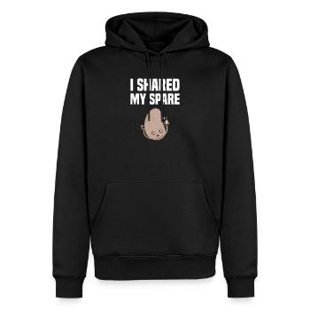 Nierentransplantation Aufmerksamkeit Dialyse - Männer Premium Bio Hoodie - Schwarz - Vorne - Nico (187cm)