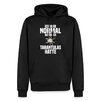 Vogelspinne Haustier Spinnentier - Männer Premium Bio Hoodie - Schwarz - Vorne - Nico (187cm)