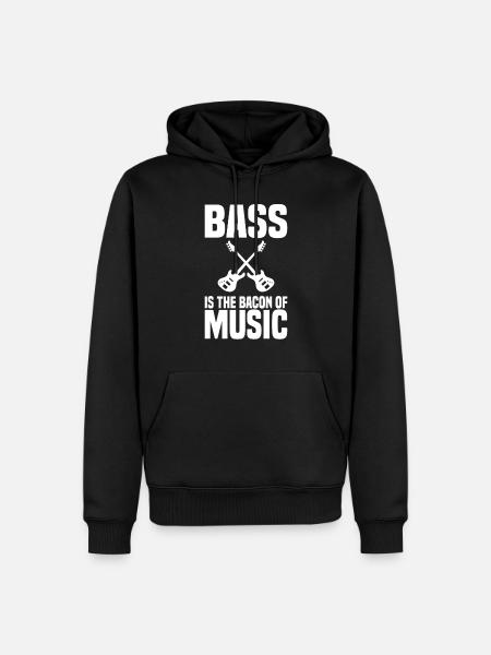Bassist Guitar Instrument - Men’s Premium Organic Hoodie - black