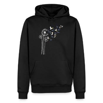 Cockatiel Dandelion Flower For Dandelions Parrot - Men’s Premium Organic Hoodie - black - Front - Nico (187cm)