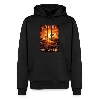 Starship Fleet: Vaisseau de combat galactique - Sweat à capuche Premium bio Homme - noir - Devant - Nico (187cm)