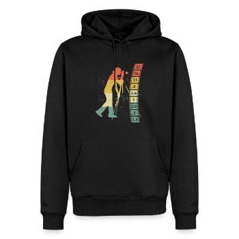 Retro Fotograf Fotografie - Männer Premium Bio Hoodie - Schwarz - Vorne - Nico (187cm)