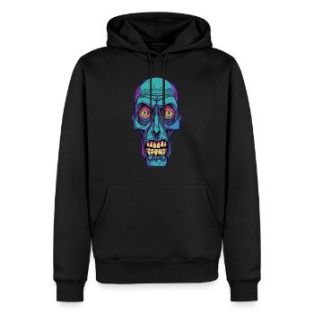 Monster Zombie - Männer Premium Bio Hoodie - Schwarz - Vorne - Nico (187cm)