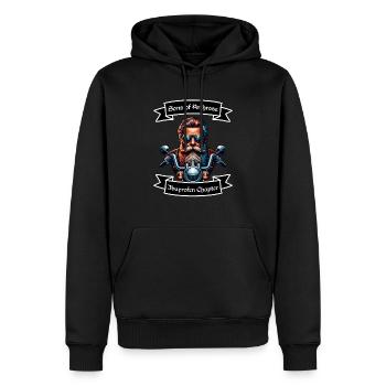 Sons of Arthrose - Ibuprofen Chapter - Männer Premium Bio Hoodie - Schwarz - Vorne - Nico (187cm)