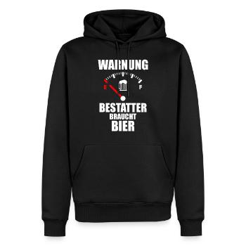 UNDERTAKER Saying Beer - Men’s Premium Organic Hoodie - black - Front - Nico (187cm)