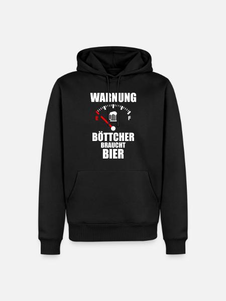 BÖTTCHER Bière Spruch - Sweat à capuche Premium bio Homme - noir