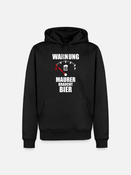 Bière MAURER Spruch - Sweat à capuche Premium bio Homme - noir