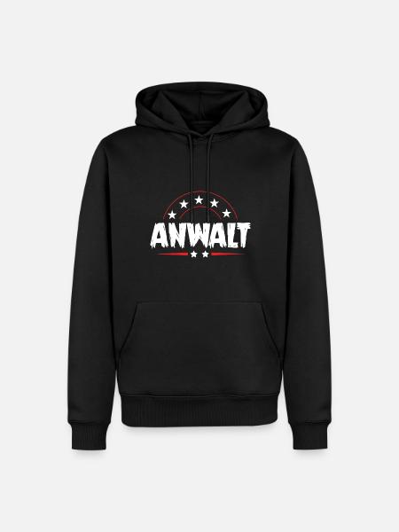 Anwalt Beruf - Männer Premium Bio Hoodie - Schwarz
