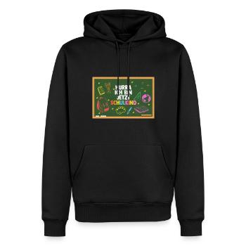 Erste Klasse Einschulung Erstklässler Schulkind - Männer Premium Bio Hoodie - Schwarz - Vorne - Nico (187cm)