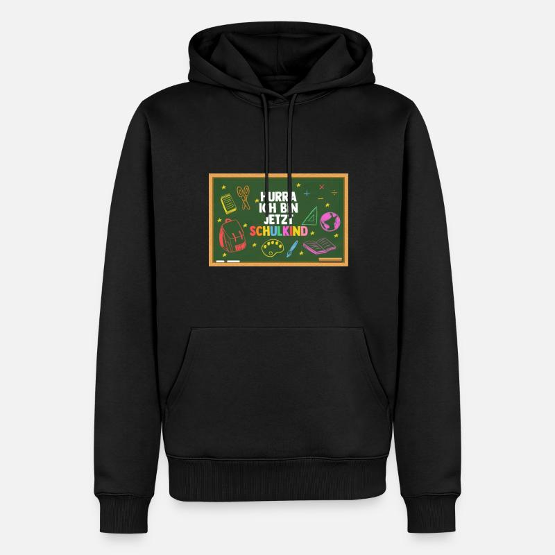 Erste Klasse Einschulung Erstklässler Schulkind - Männer Premium Bio Hoodie - Schwarz