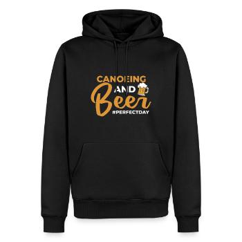 Canoeing and Beer perfectday Kanu - Männer Premium Bio Hoodie - Schwarz - Vorne - Nico (187cm)
