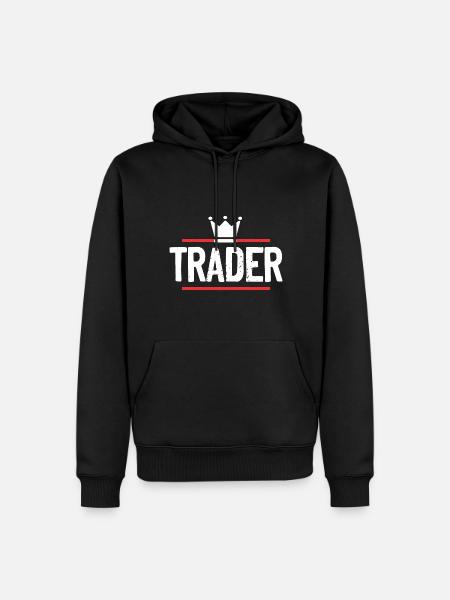 Trader Beruf - Männer Premium Bio Hoodie - Schwarz