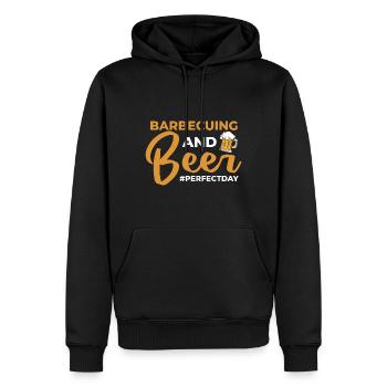 Barbecuing and Beer perfectday Grillen - Männer Premium Bio Hoodie - Schwarz - Vorne - Nico (187cm)