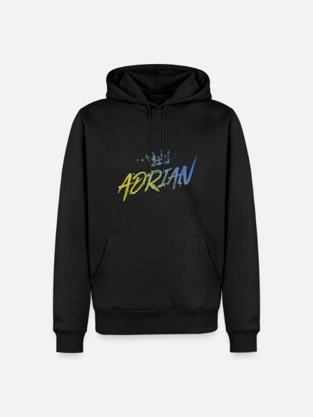 Adrian - Men’s Premium Organic Hoodie - black