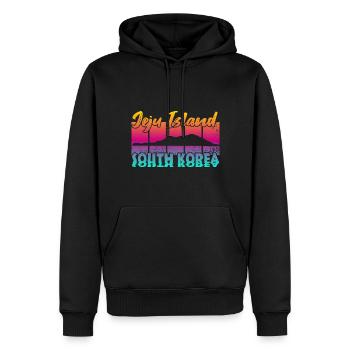 Jeju Island South Korea - Männer Premium Bio Hoodie - Schwarz - Vorne - Nico (187cm)