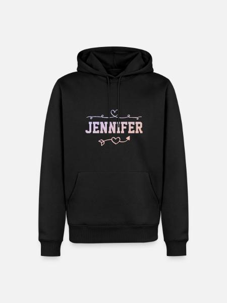 Jennifer - Men’s Premium Organic Hoodie - black