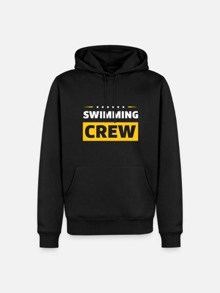 Swimming Crew - Men’s Premium Organic Hoodie - black